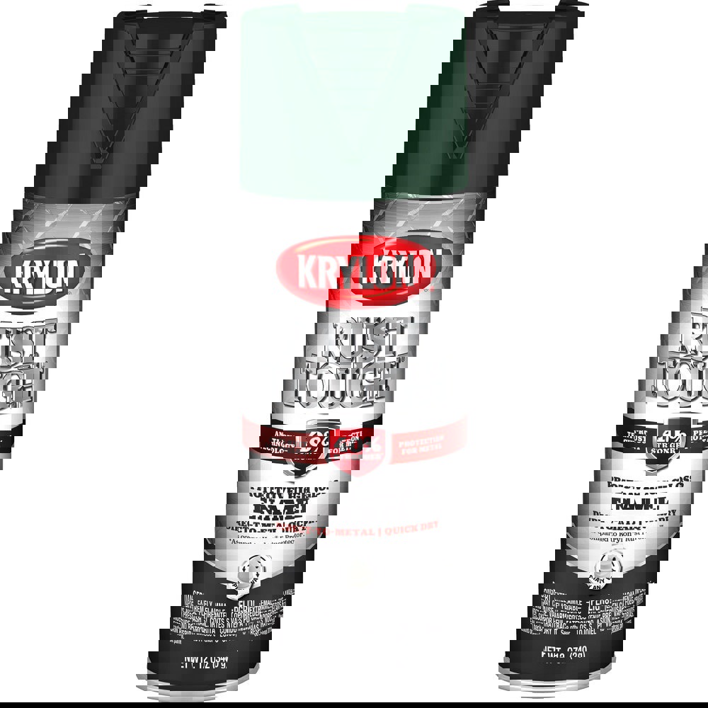 Spray Paints; Product Type: Rustproof Enamel ; Type: Rust Preventative Spray Paint ; Color: Black ; Finish: Semi-Gloss ; Color Family: Black ; Container Size (oz.): 12.000